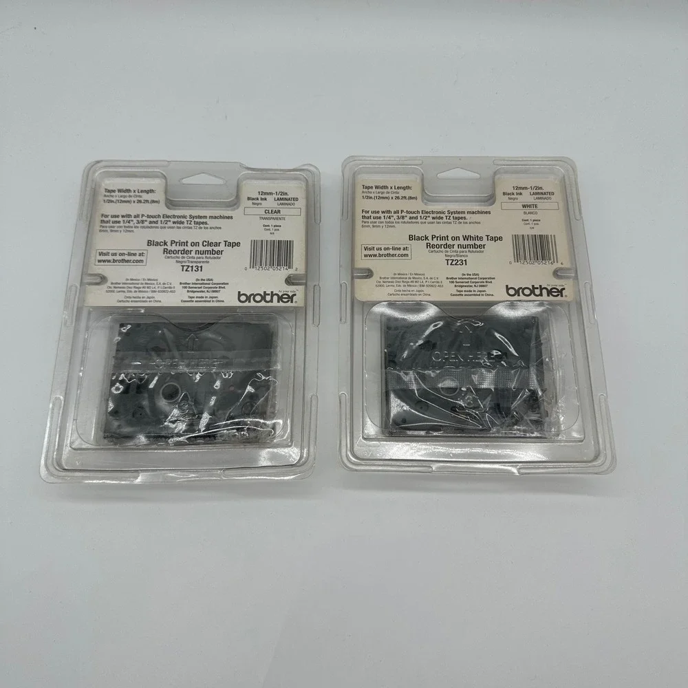 2 Brother P-Touch Labels Refill TZ-131/132 1/2